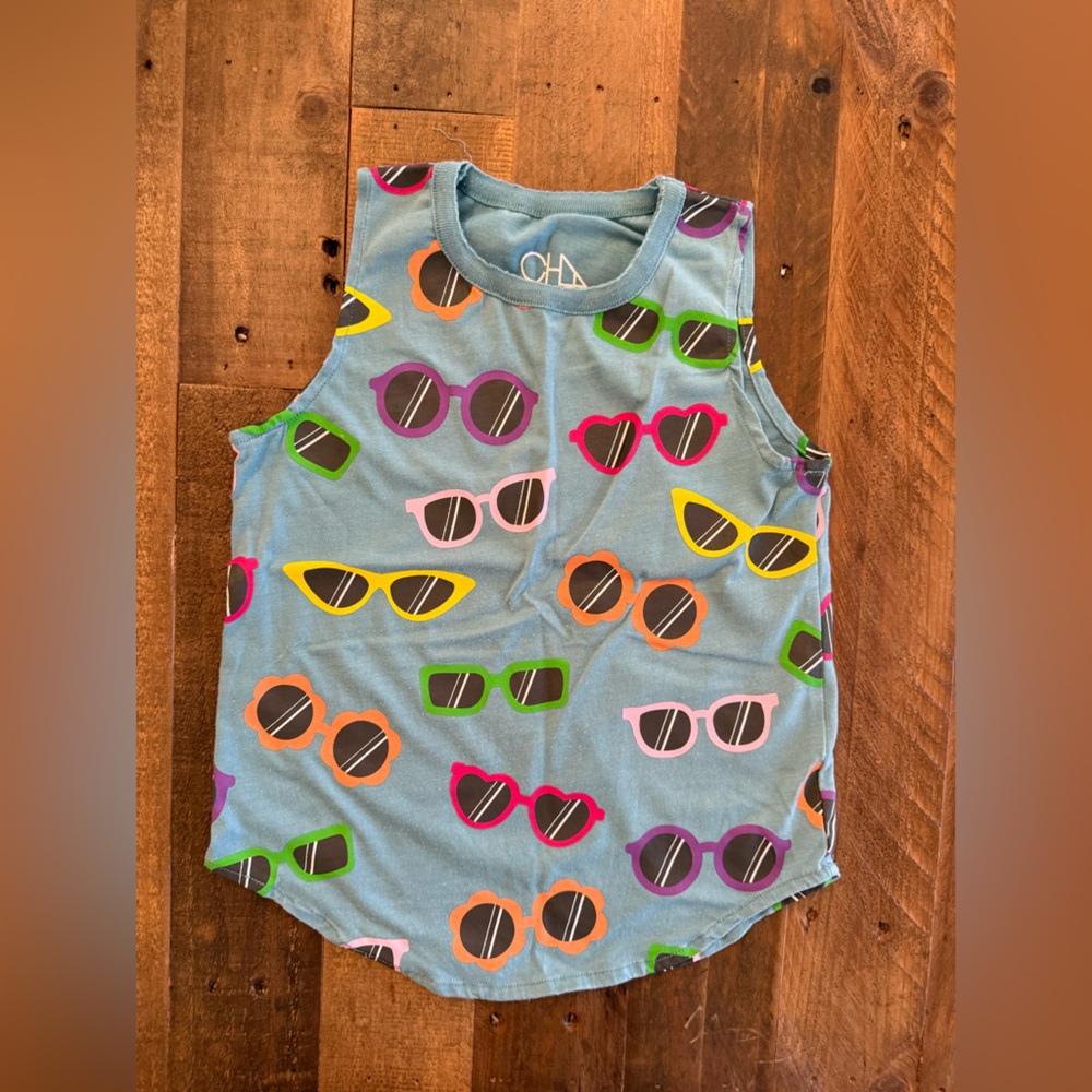 Chaser - Crazy Sunglasses Girls Vintage Jersey Shirttail Muscle - Size 5